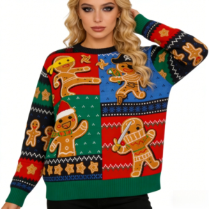 Unisex Cable-Knit Crewneck Sweater