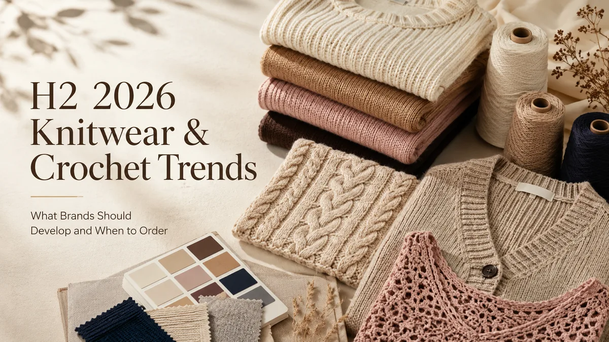 Custom knitwear and crochet trend direction for H2 2026 private label collections