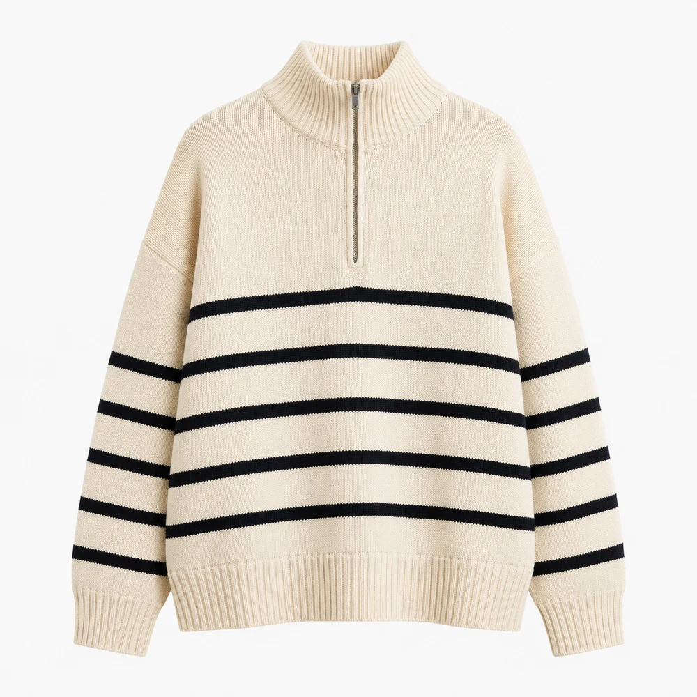12GG Nautical Striped Pullover front view