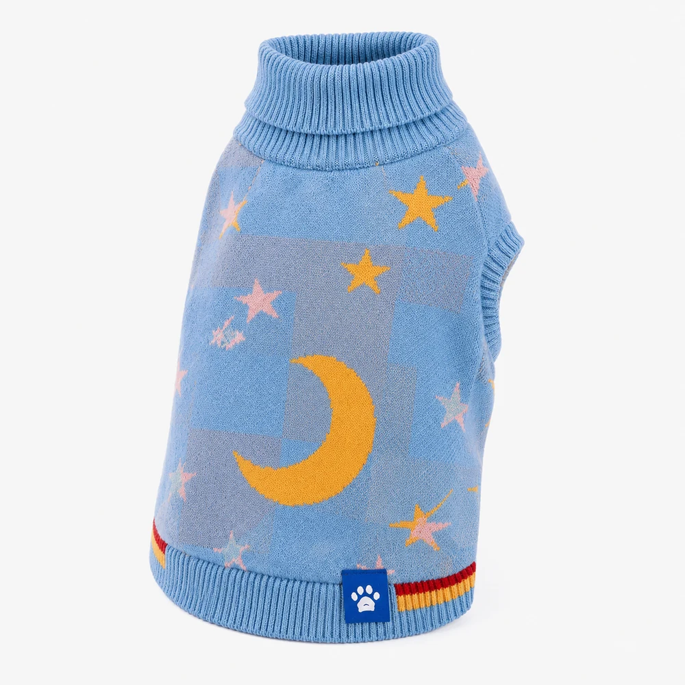 Starry Night Pet Sweater back and side view thumbnail
