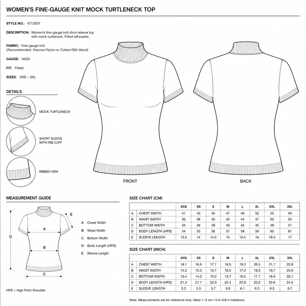 Women’s Mock Neck Short-Sleeve Knit Top thumbnail 5
