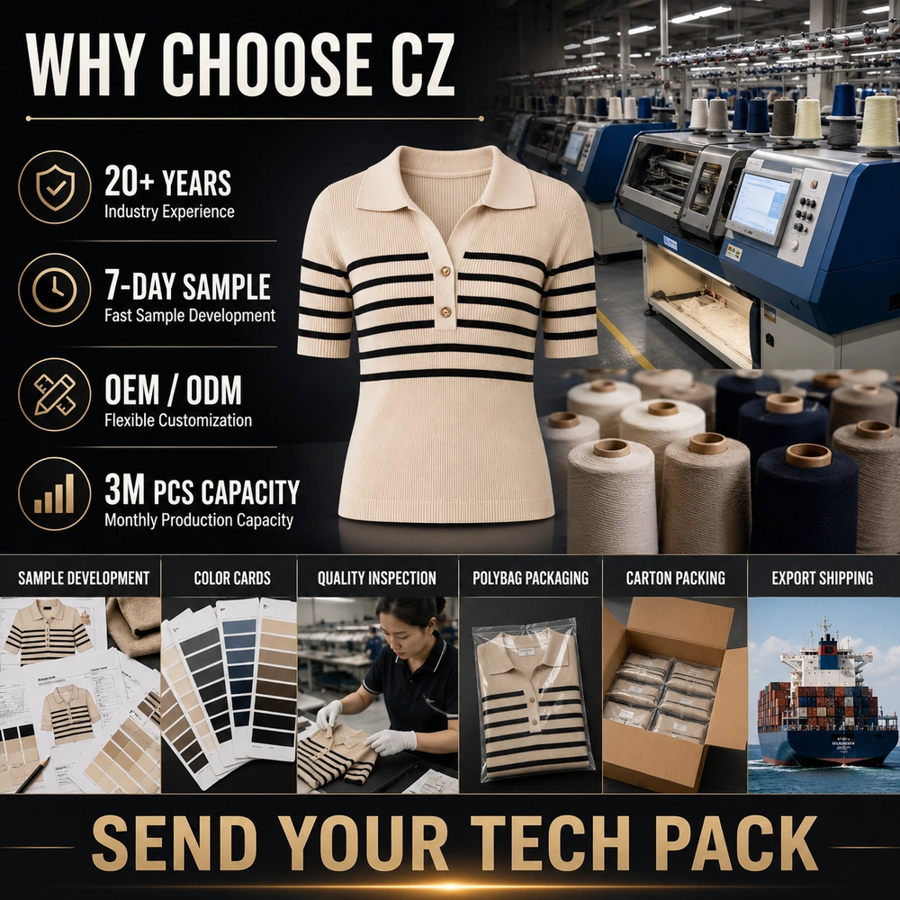 Why choose CZ Knitwear inquiry CTA image