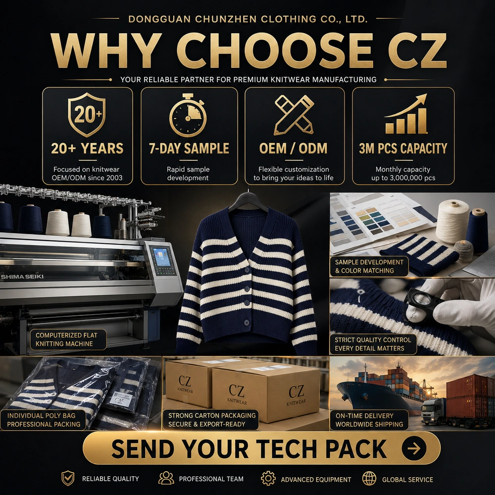 Why choose CZ Knitwear inquiry CTA image