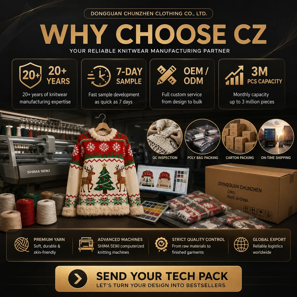 Why choose CZ Knitwear inquiry CTA image