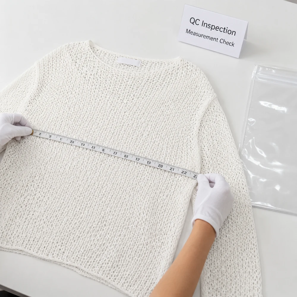 Women’s White Openwork Long-Sleeve Knit Top thumbnail 7
