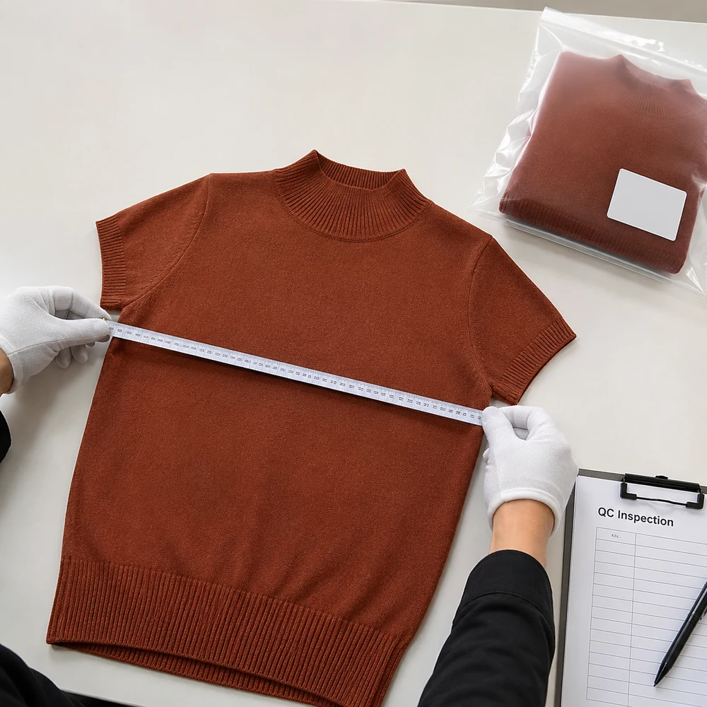 Women’s Mock Neck Short-Sleeve Knit Top thumbnail 7