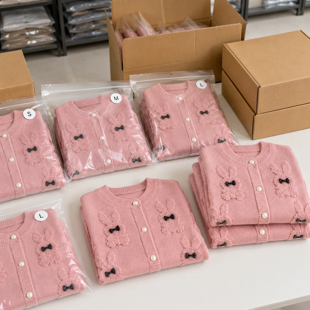 Bunny Jacquard Pearl Button Cardigan packaging thumbnail