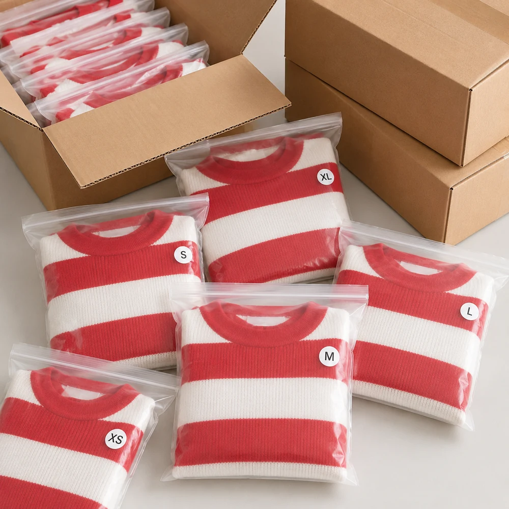 Women’s Red & White Striped Short-Sleeve Knit Top thumbnail 8