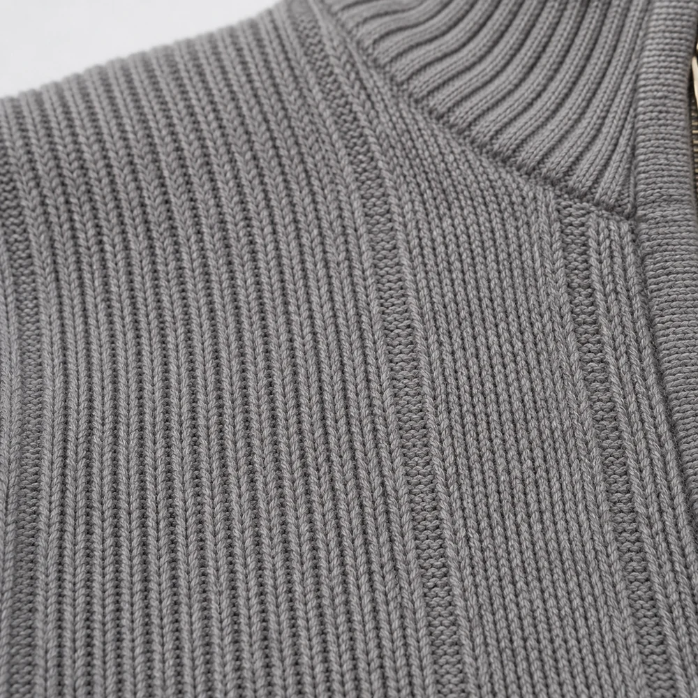 Women’s Ribbed Full-Zip Knit Jacket - Knit Texture & Hand Feel