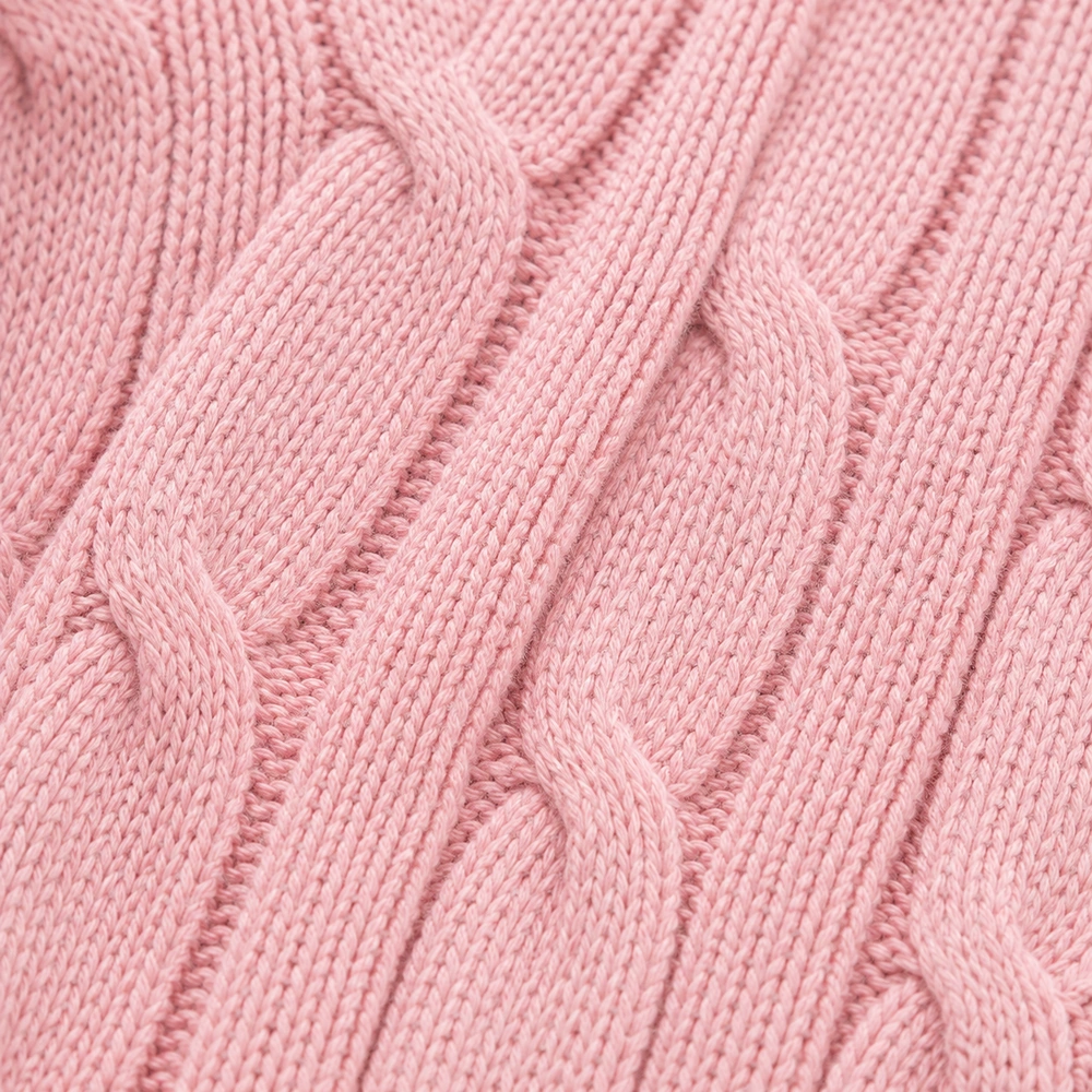 Women’s 12GG Cable Knit Short-Sleeve Sweater - Knit Texture & Hand Feel