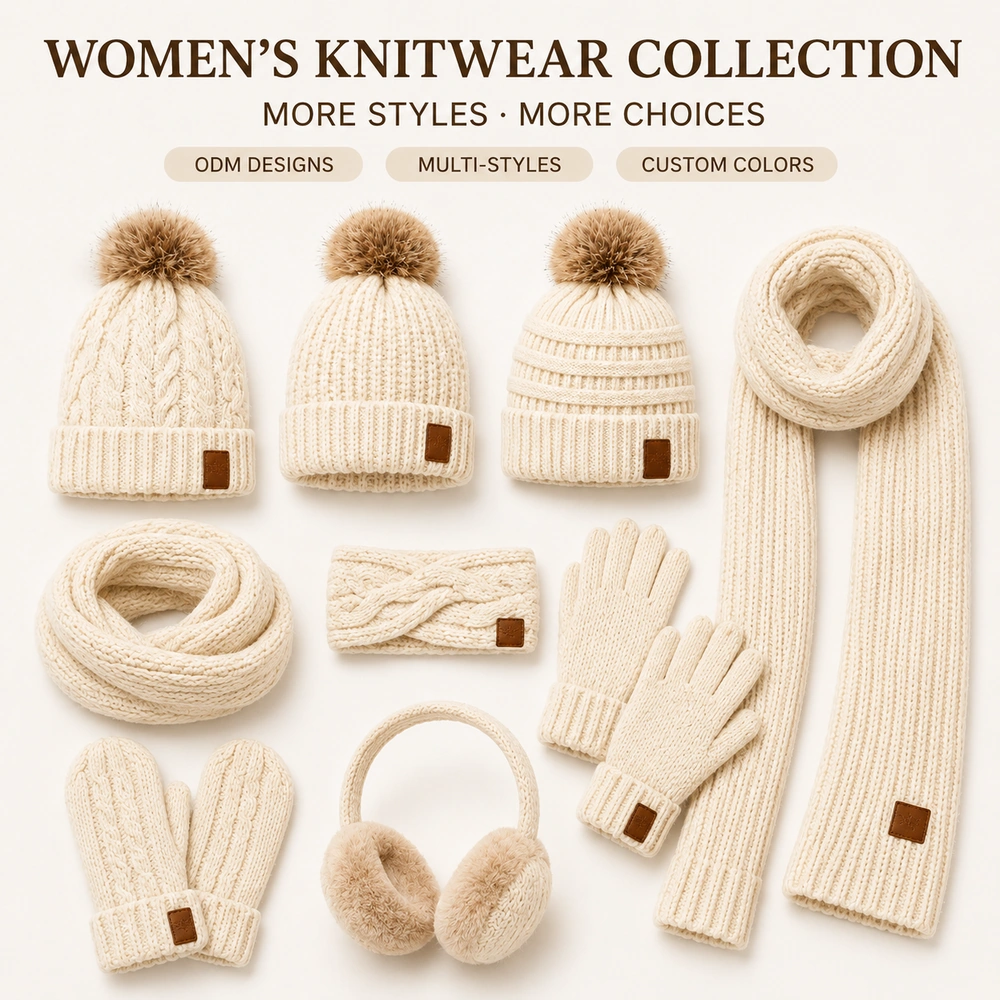 Premium Faux Fur Pom-Pom Beanie - Additional Custom Option 06