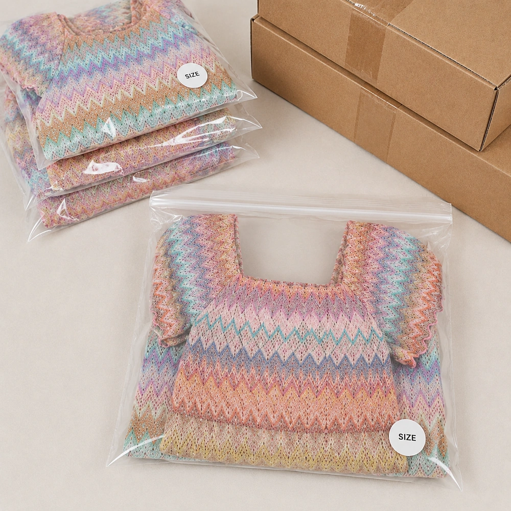 Women’s Pastel Chevron Pointelle Knit Maxi Dress - Individual Packing