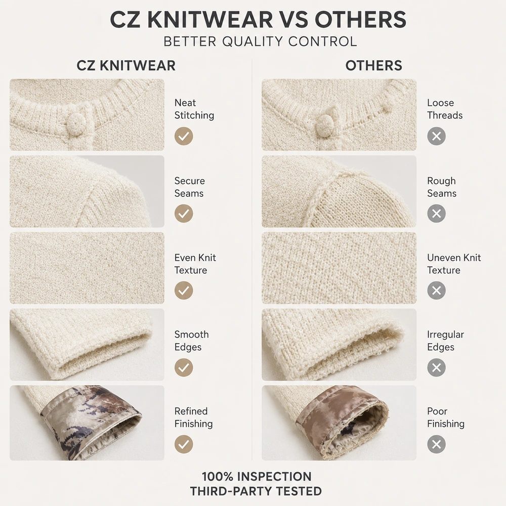Women’s Crew Neck Contrast-Cuff Button-Front Knit Cardigan - Additional Custom Option 04
